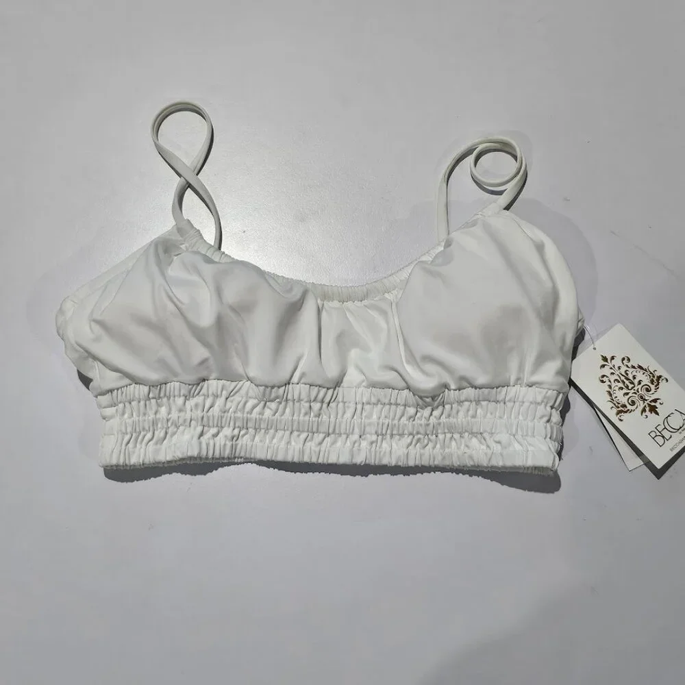 Becca Color Code Smocked Cami Bikini Top - Picture 5 of 10
